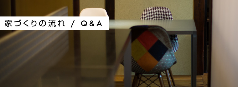 イロハ設計室　家づくりの流れ　Q&A（よくある質問）